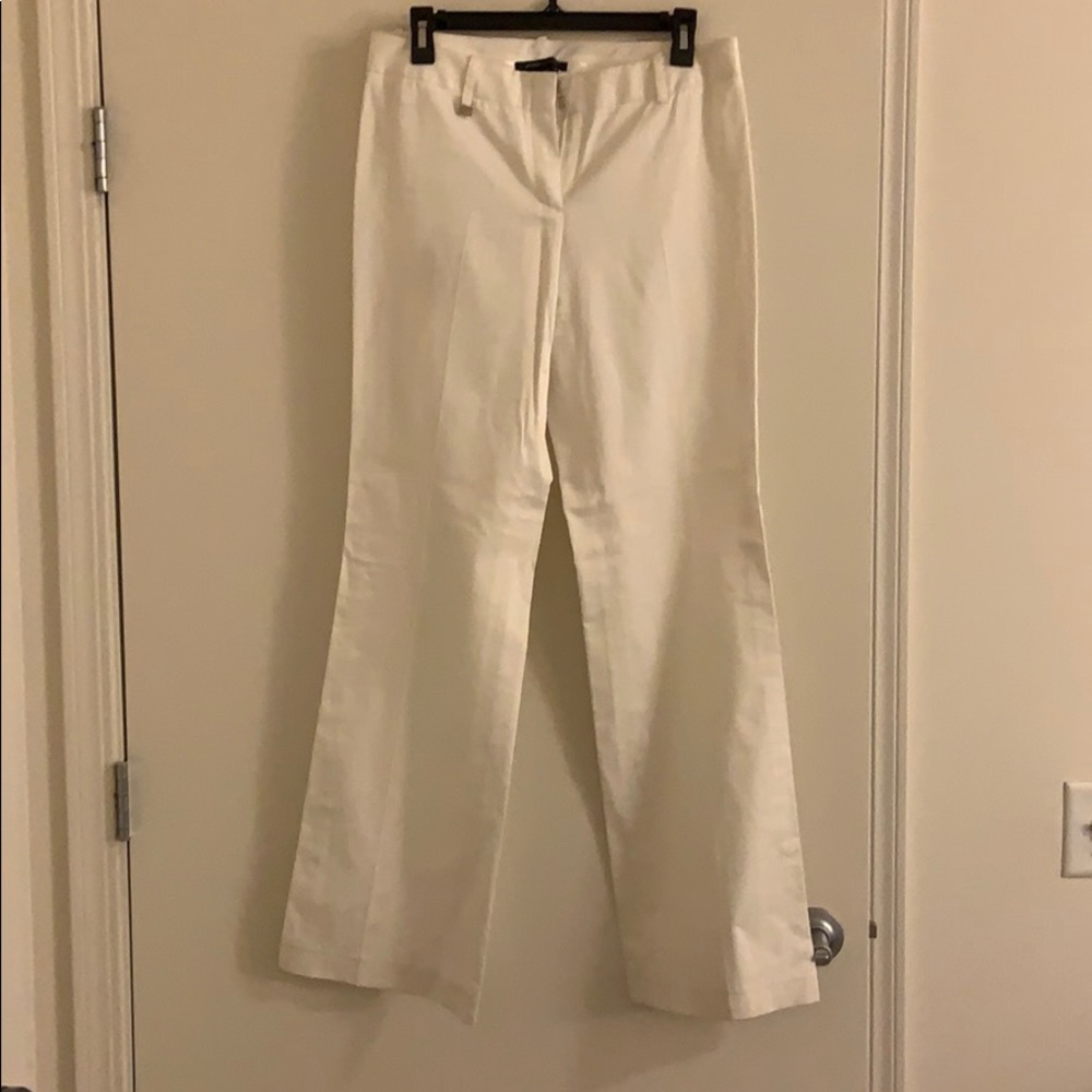 Bcbg maxazria white wide leg pants